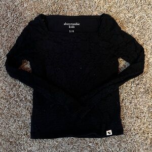 Girls Vintage Abercrombie Lace Longsleeve Top Size 5/6